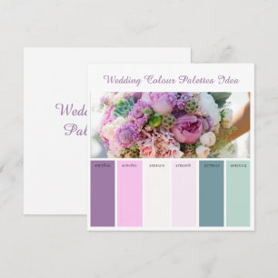 Ideenkarte für Hochzeitspalette Einladung