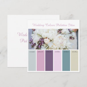 Ideenkarte für Hochzeitspalette Einladung