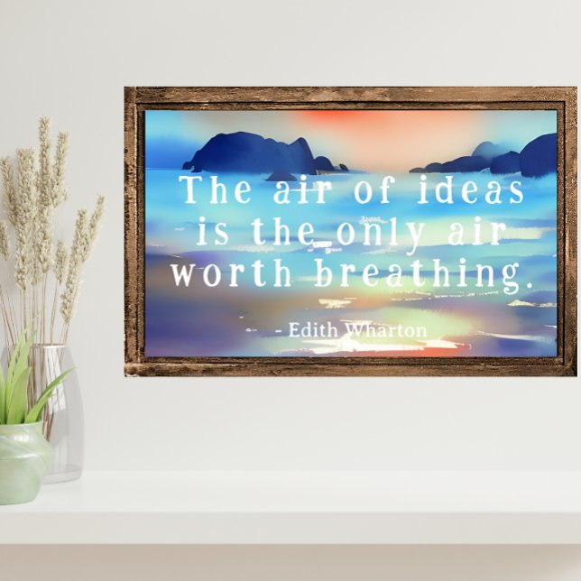 Ideenwelt Wharton Quote Beachscape Poster (Von Creator hochgeladen)