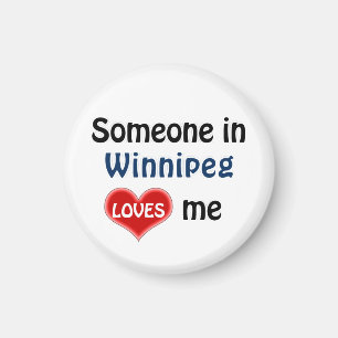 Idemand in Winnipeg houdt van me Magnet