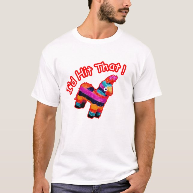 Identifikation DAS GESCHLAGEN lustiger Pinata T-Shirt (Vorderseite)