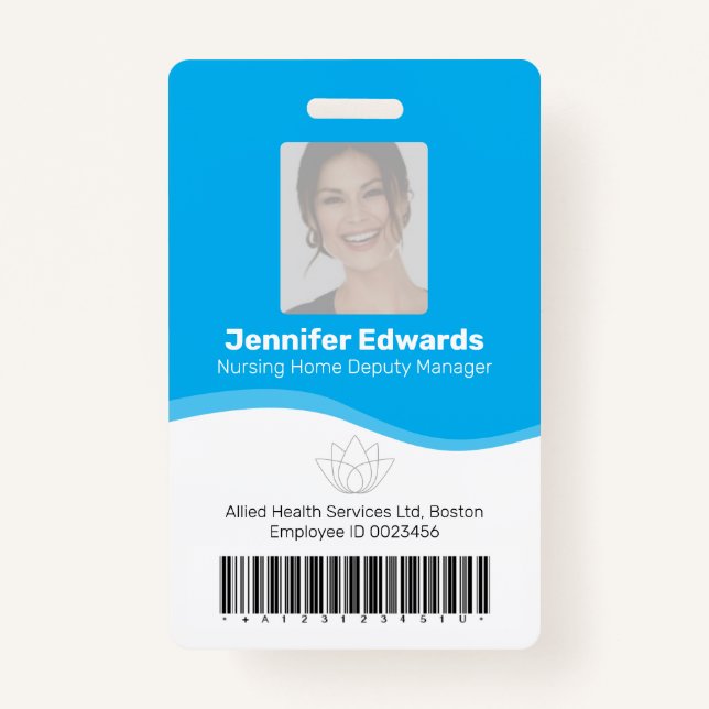 Identifikationsnummer des lebenswichtigen Arbeitne Ausweis (Vorderseite)