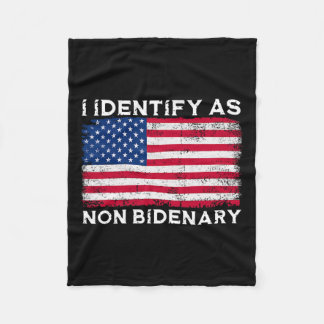 Identifizieren als nicht-Bidenary Patriot American Fleecedecke