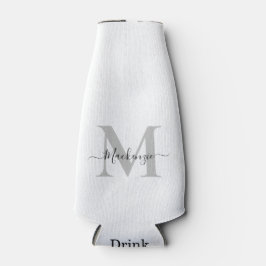 Identifizieren des Anfangsnamens Monogramm Flaschenkühler