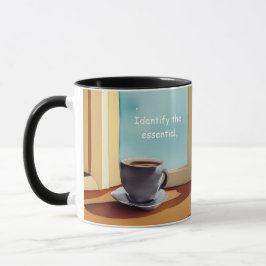 Identifizieren des grundlegenden einfachen Lebens  Tasse