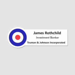 Identifizieren des Namens-Tags Fügen Sie Ihr Logo- Namensschild