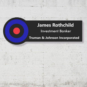 Identifizieren des Namens-Tags Fügen Sie Ihr Logo- Namensschild