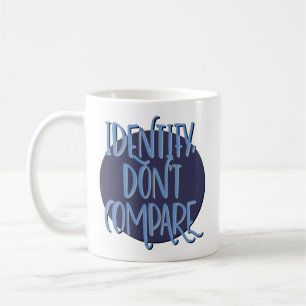 Identifizieren, Erholung nicht vergleichen Kaffeetasse