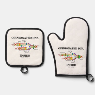 Identifizierter DNA-Inside-DNA-Replikation Spaß Ofenhandschuh & Topflappen-Set