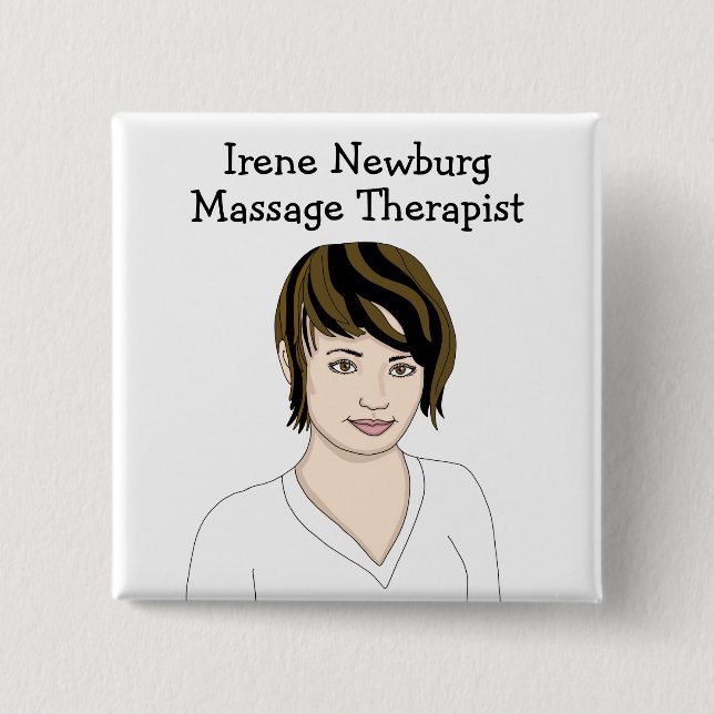 Identifizierung des personalisierten Massagetherap Button (Vorderseite)