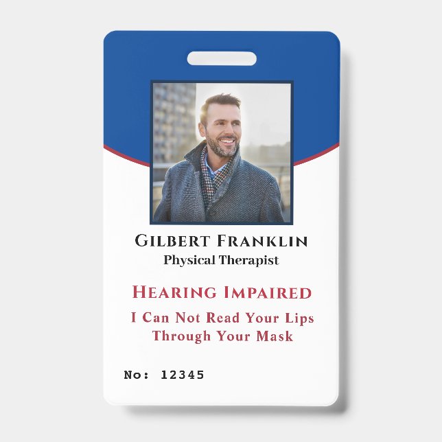 Identifizierungskarten für Mitarbeiter-Foto Ausweis (Vorderseite)