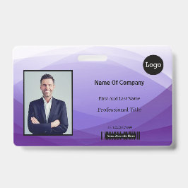 Identifizierungsnummer des lila Abstrakten Fotos Ausweis