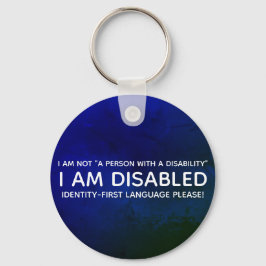 Identitäts-First-Disability-Schlüsselanhänger Schlüsselanhänger