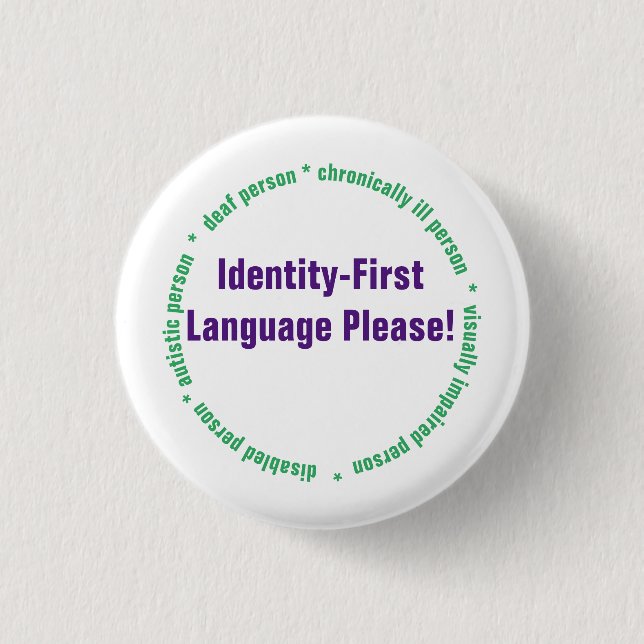 Identitätssprache Button (Vorderseite)