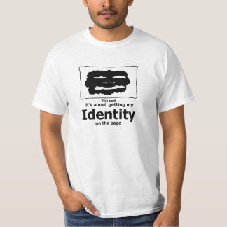 Identity on the page (Sokka) T-Shirt