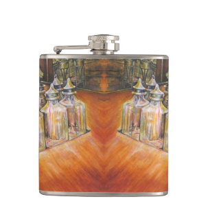 Ideologie des goldenen Lichts Flachmann