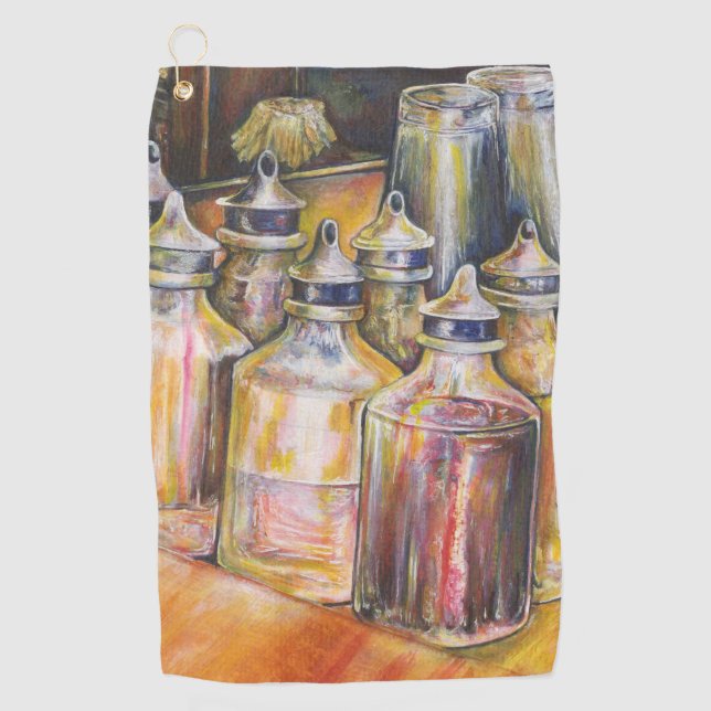 Ideologie des goldenen Lichts Golfhandtuch (Vorderseite)