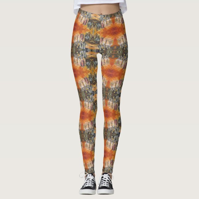 Ideologie des goldenen Lichts Leggings (Vorderseite)