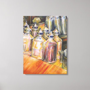 Ideologie des goldenen Lichts Leinwanddruck