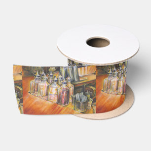 Ideologie des goldenen Lichts Satinband