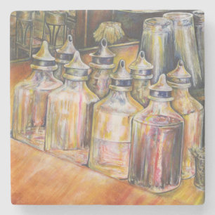 Ideologie des goldenen Lichts Steinuntersetzer