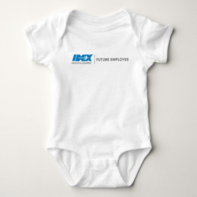 IDEX Health & Science Future Employee Baby Bo Baby Strampler (Vorderseite)