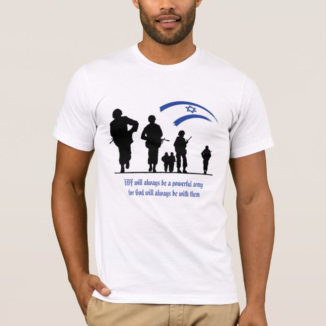 IDF: EINE STARKE ARMEE DES GOTTES T-Shirt (Vorderseite)