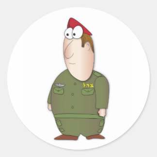IDF Soldier Runder Aufkleber