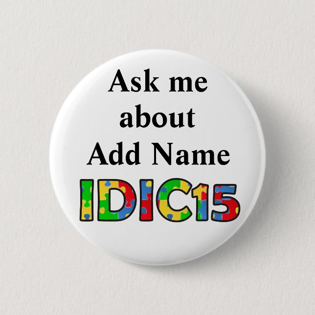 IDIC15 Frag-Me-Schaltfläche Anpassen Button (Vorderseite)