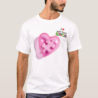 IDIC15 Mens Shirt Pink Puzzle individuell anpassen