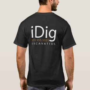 iDIG. Bagger. Löffelbagger-Betreiber. Geschenk und T-Shirt