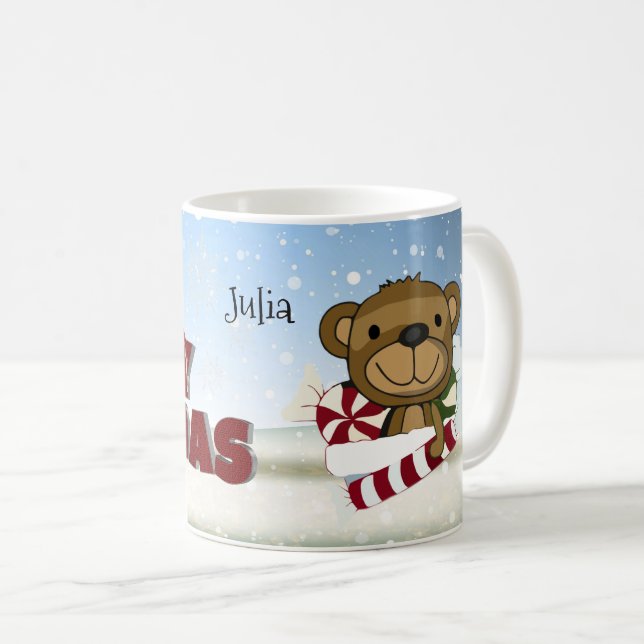 Idillyc Serene Xmas Magische Schneelandschaft Kaffeetasse (VorderseiteRechts)