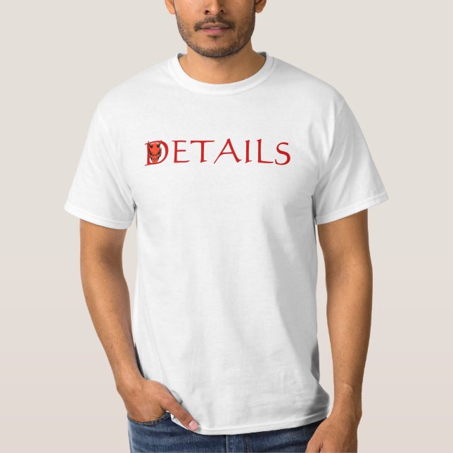 Idiom-Teufel ist im Detailstudenten-Arbeit T - T-Shirt (Vorderseite)