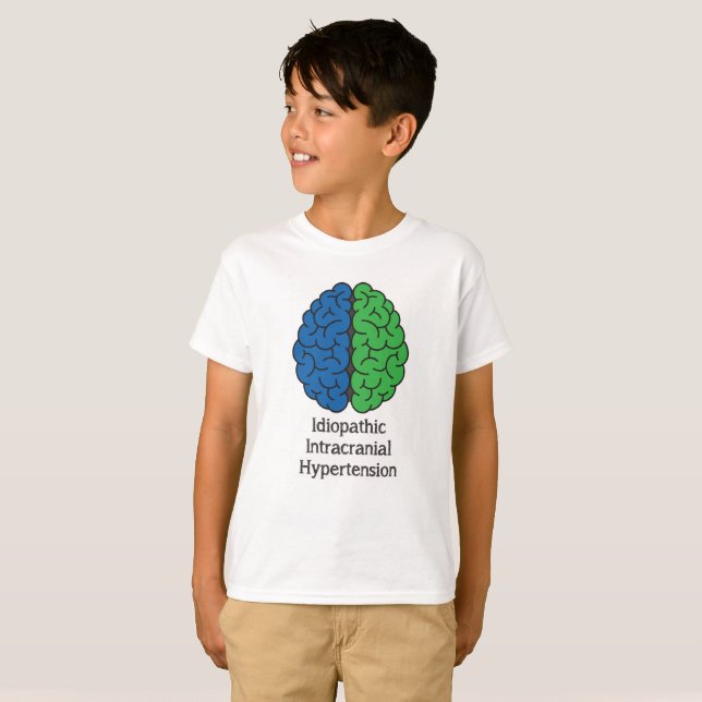 Idiopathic Intracranial Bluthochdruck-Gehirn T-Shirt (Vorne ganz)