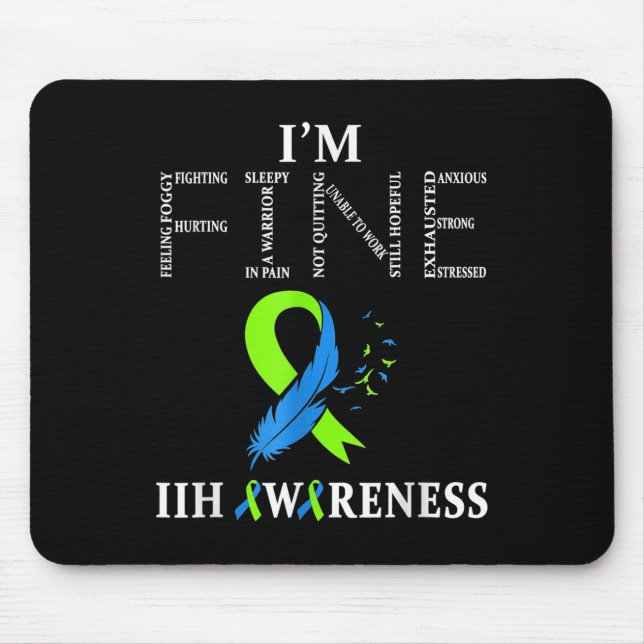 Idiopathische intrakranielle Hypertonie Bewusstsei Mousepad (Vorne)