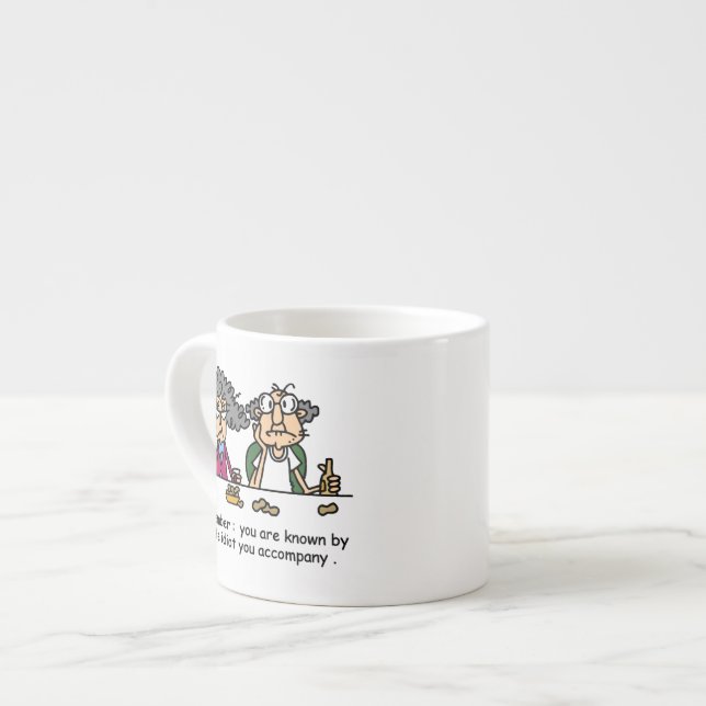 Idiot Company Espressotasse (Vorderseite Links)