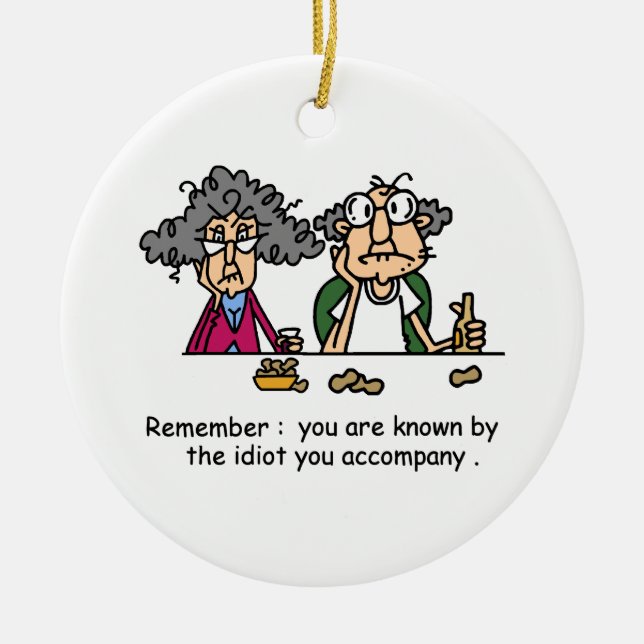 Idiot Company Keramik Ornament (Vorne)