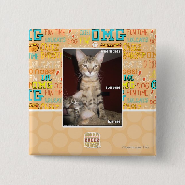 Idiot-Freunde Button (Vorderseite)