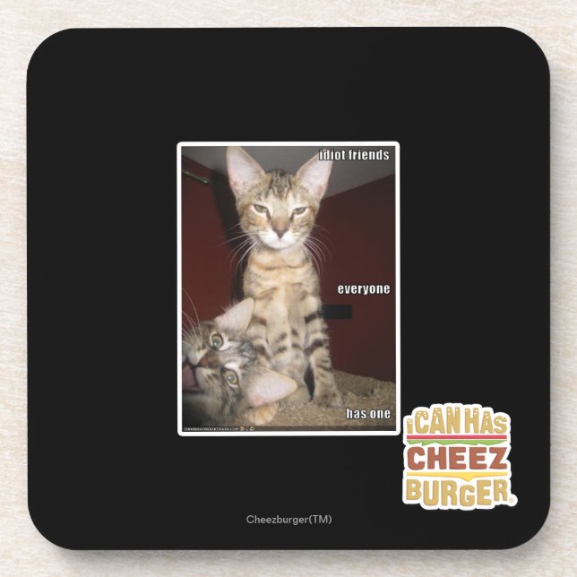 Idiot-Freunde Untersetzer (Vorderseite)