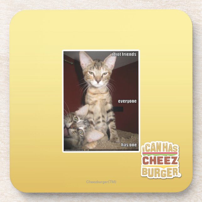 Idiot-Freunde Untersetzer (Vorderseite)