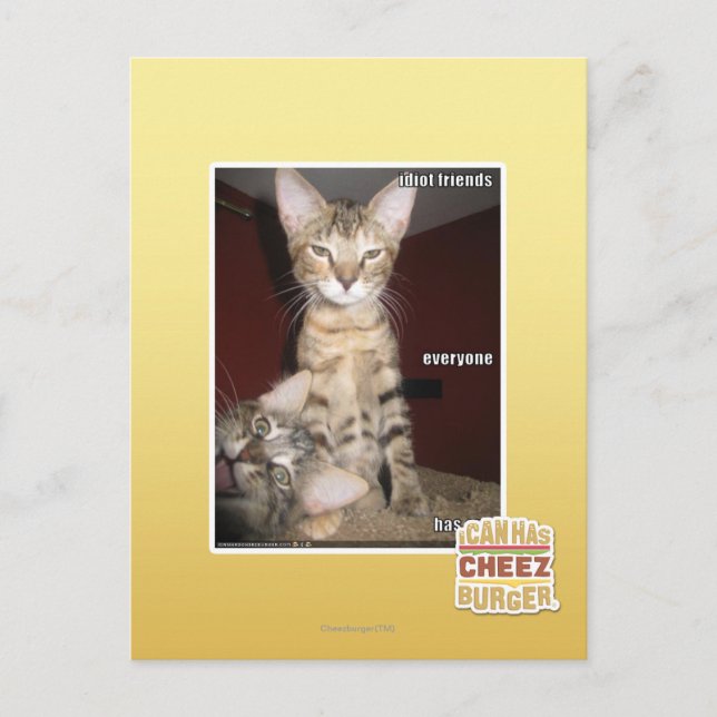 Idiot Friends Postkarte (Vorderseite)
