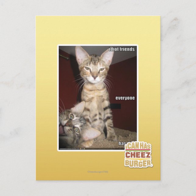 Idiot Friends Postkarte (Vorderseite)