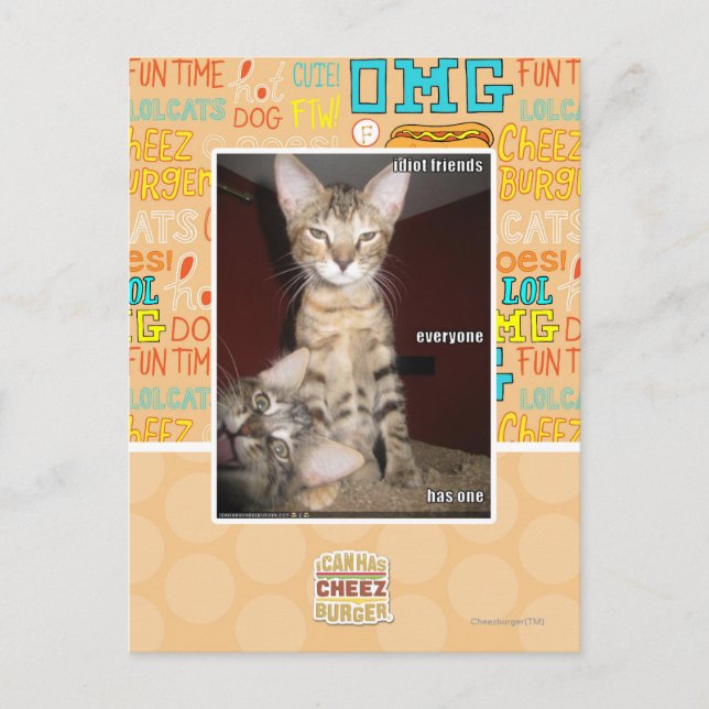 Idiot Friends Postkarte (Vorderseite)