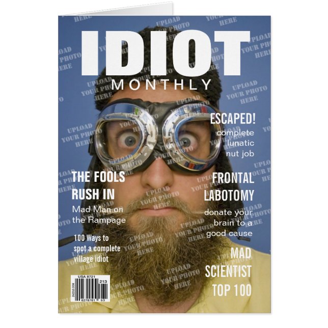 Idiot Personalisiert Magazine Cover (Vorne)