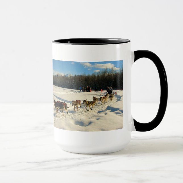 Iditarod Trail Schlittenhunde Tasse (Rechts)