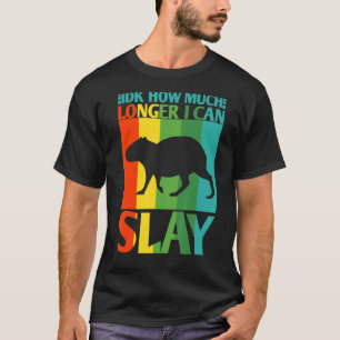 Idk, wie lange ich Capybara Meme Vint noch töten k T-Shirt