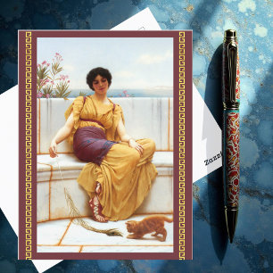 Idlness von John William Godward Postkarte
