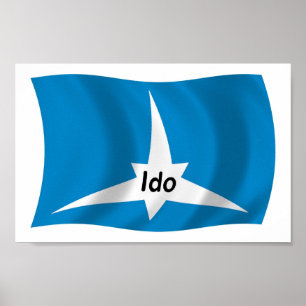 Ido-Flagge Poster Druck