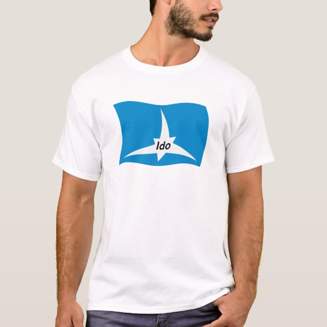 Ido-Flaggen-Shirt T-Shirt (Vorderseite)