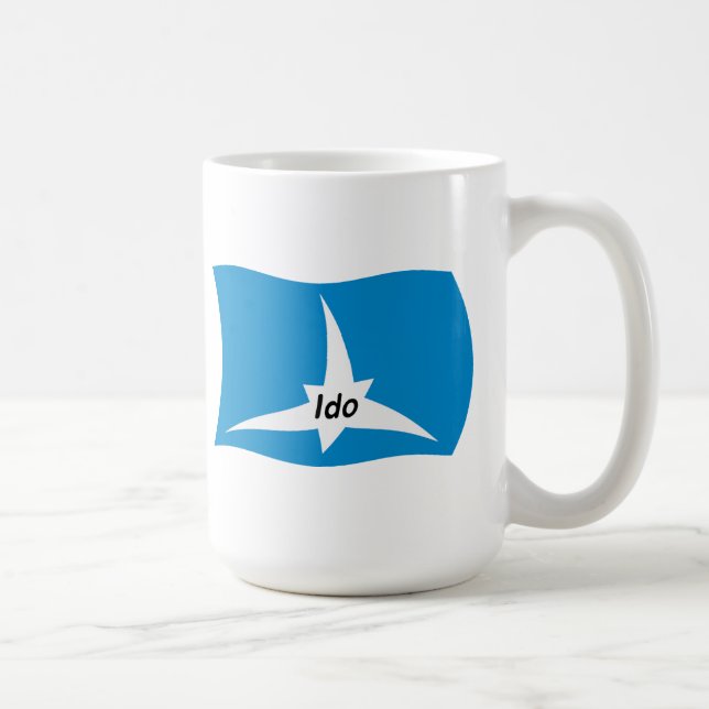 Ido-Flaggen-Tasse Kaffeetasse (Rechts)